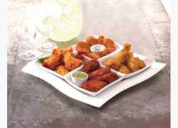 PERDUE® NO ANTIBIOTICS EVER, Fully Cooked, Spicy, Breaded, KICK 'N WINGS®, 1st and 2nd Sections, Small,…<br/>(10103749)