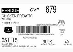 Perdue Broiler Breasts With Ribs<br/>(10020953)